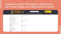 Hispana recolecta 318 registros digitalizados del Fondo Antiguo de la Biblioteca del COAM a trav&eacute;s de Dspace